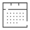 kalender groot donkergrijs