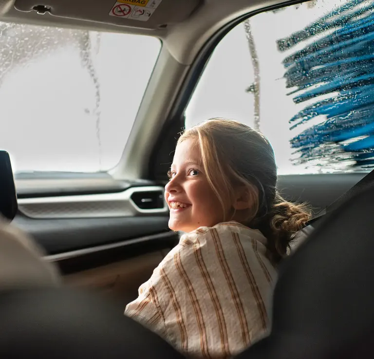 Welk programma kies je in de *carwash*?