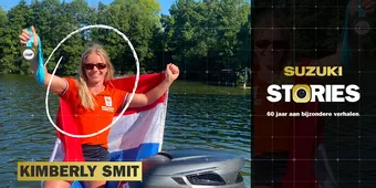 Suzuki Stories: Kimberly, Europees kampioen barefoot waterskiën, vertrouwt op Suzuki buitenboordmotoren