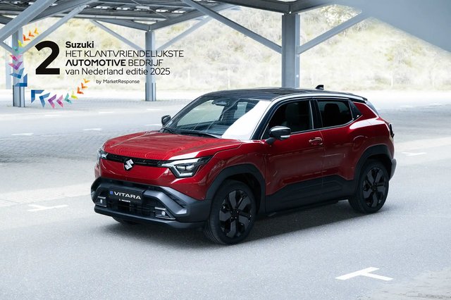 Suzuki tweede klantvriendelijkste Automotive bedrijf 2025 - Suzuki e VITARA