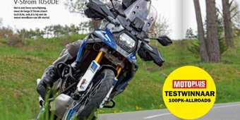 Suzuki V-Strom 1050DE winnaar multitest 100pk Allroads door Motoplus