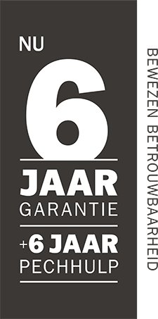 6 jaar garantie motor grijs + zin kleiner