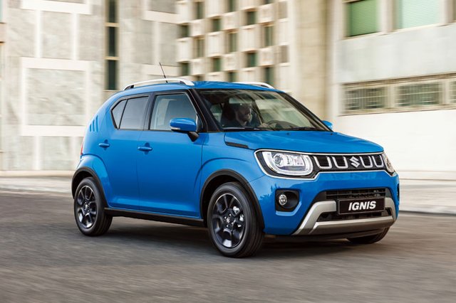 Suzuki ignis blauw auto