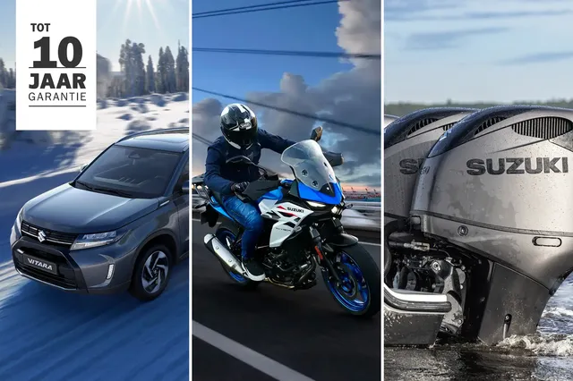 Suzuki tot 10 jaar garantie