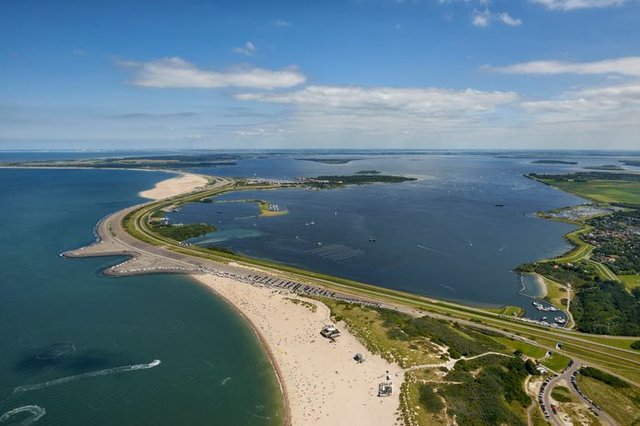 Luchtfoto Grevelingenmeer Zeeland